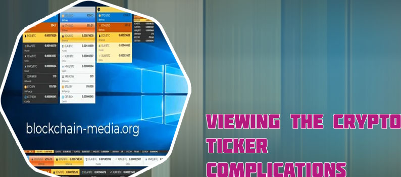 Crypto ticker widget